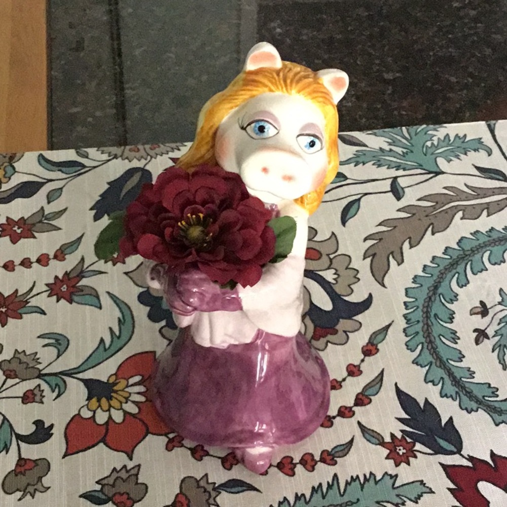 Vintage Miss Piggy Vase